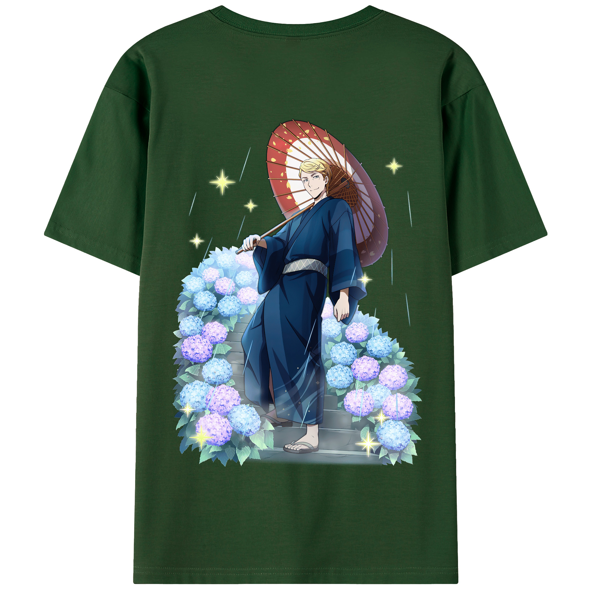（画像用） 文豪ストレイドッグス Bungo Stray Dogs 綿100％半袖Tシャツ（背面プリント）